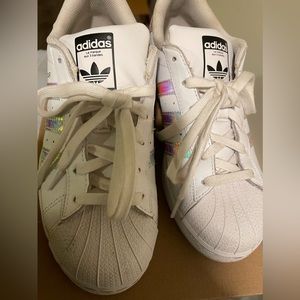 Holographic Adidas Superstars